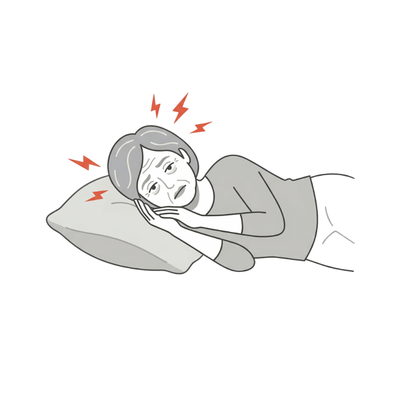 Restless nights and poor sleep